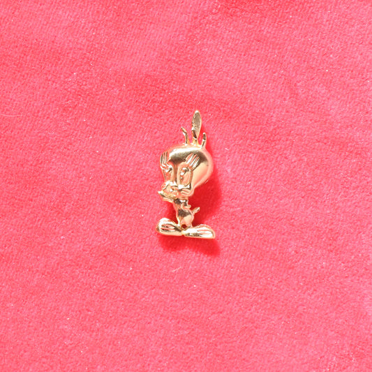 Tweety vtg 14kt gold charm