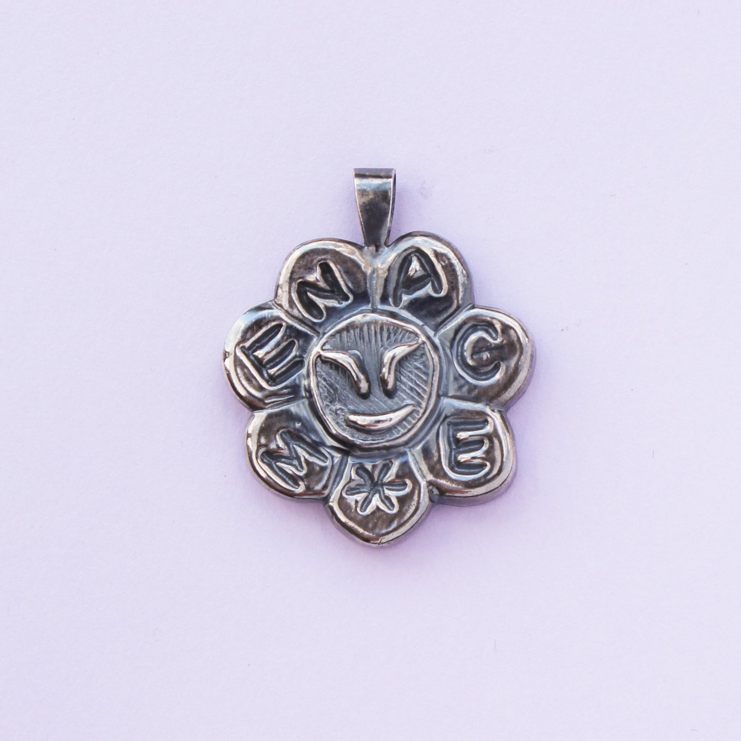 MENACE pendant, rare blackened silver (RTS)