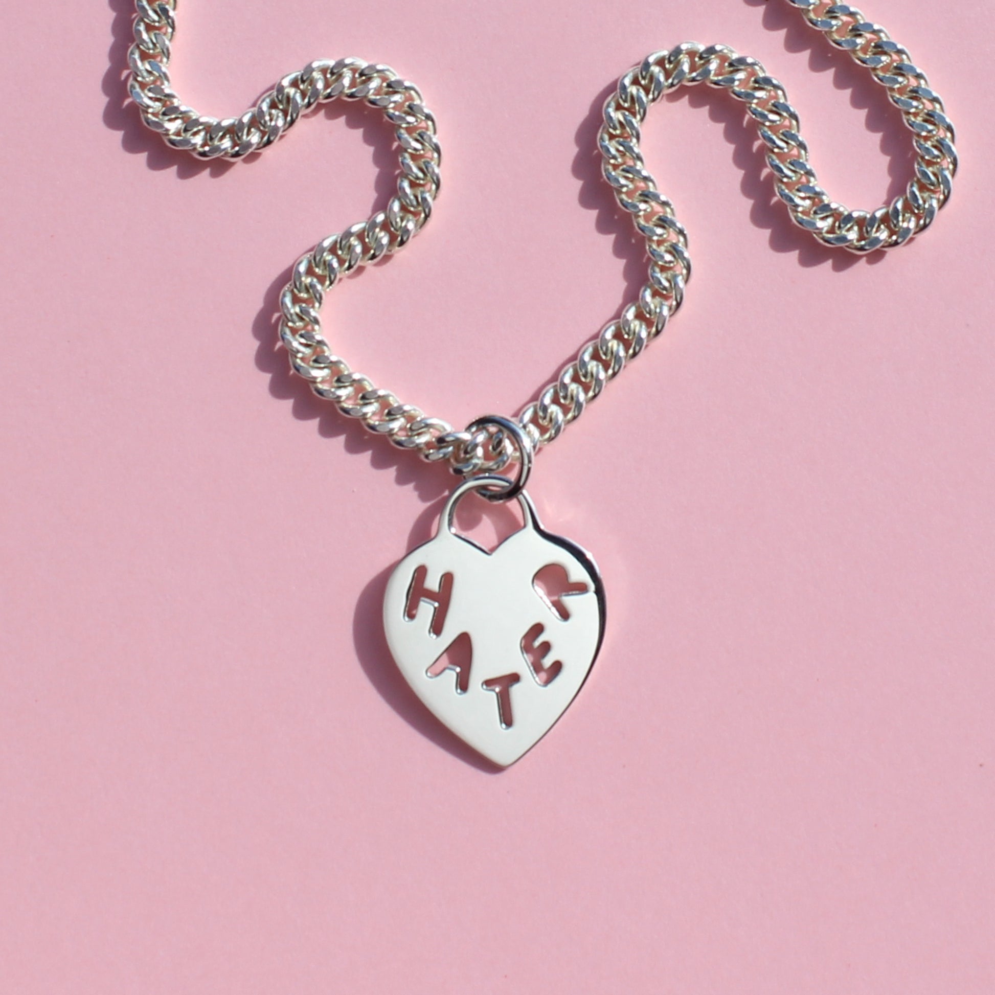 Return to Tiffany® Heart Tag Necklace in Silver with a Diamond, Medium |  Tiffany & Co.
