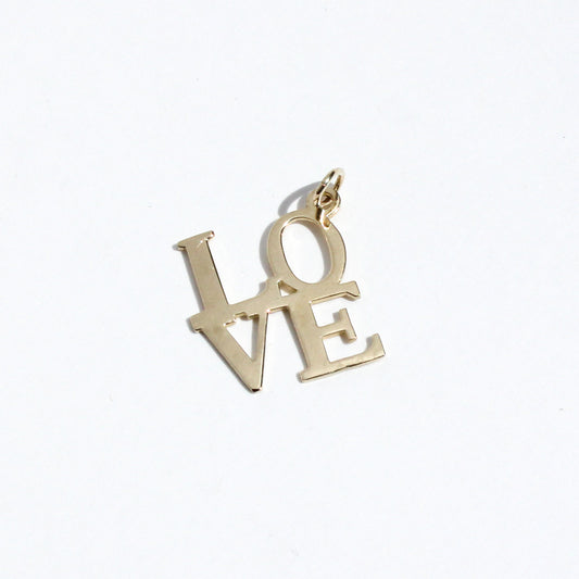 LOVE VTG 10kt gold charm