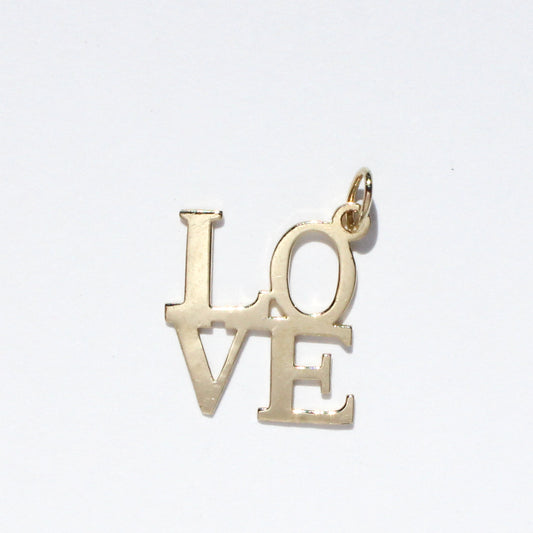 LOVE VTG 10kt gold charm