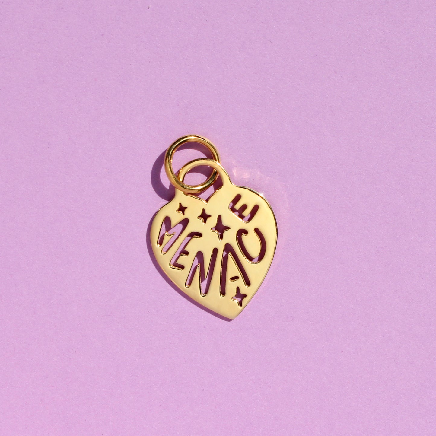 MENACE heart tag necklace
