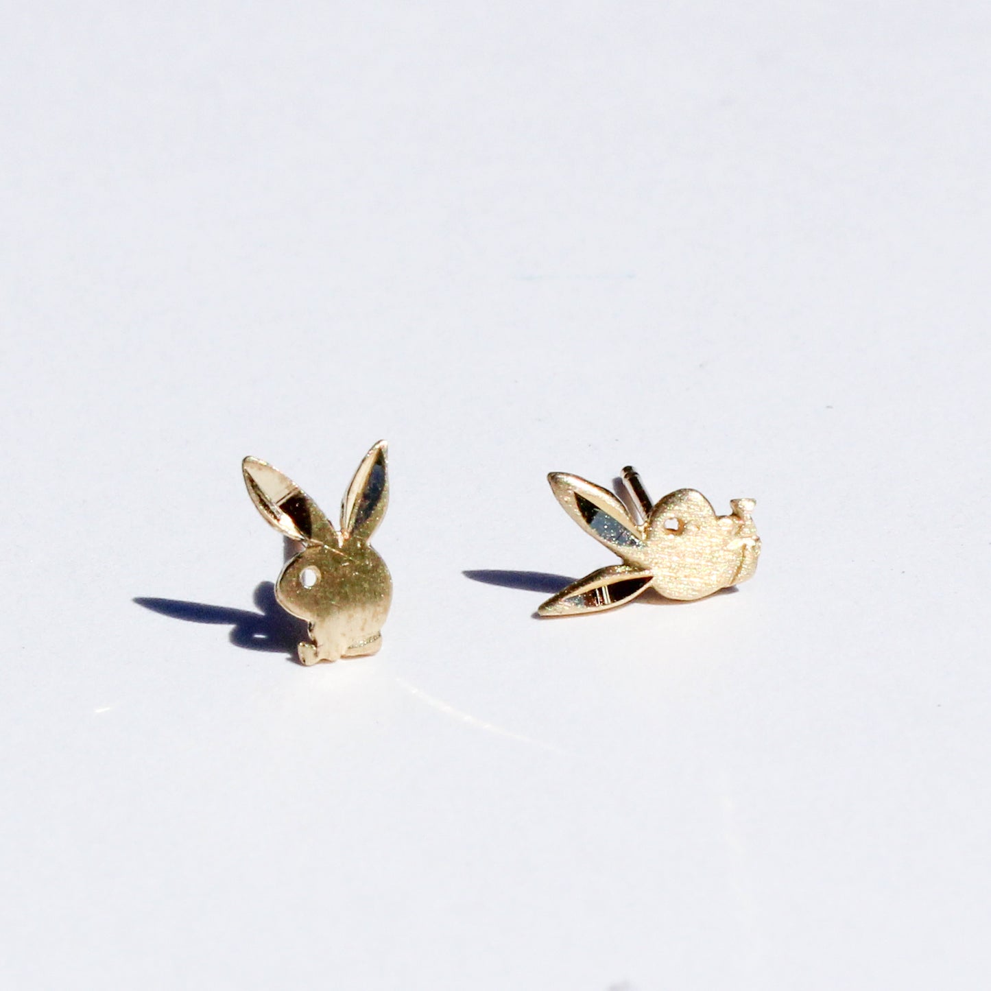 Playboy VTG 14kt gold stud earrings