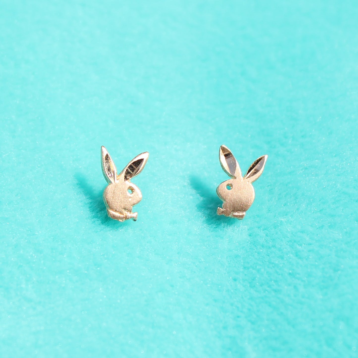 Playboy VTG 14kt gold stud earrings