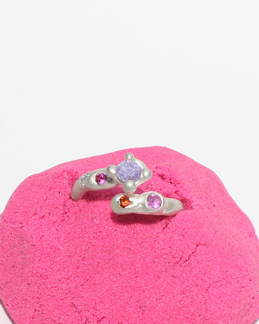 Bubblegum Factory split band ring