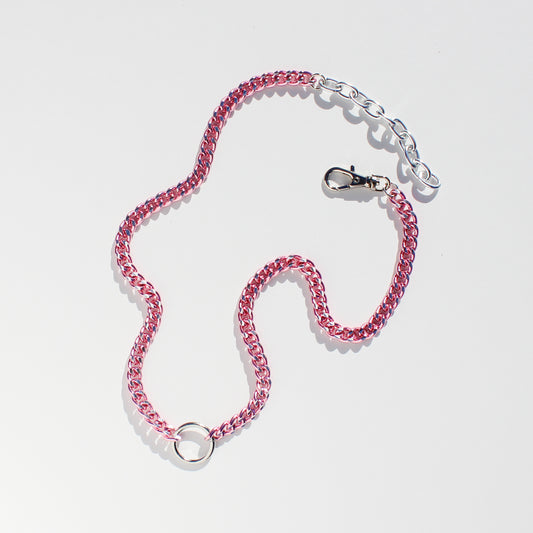 O-ring curb chain necklaces